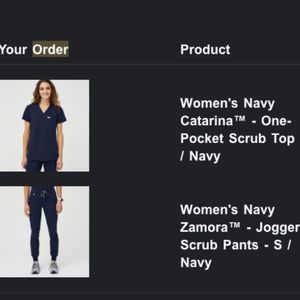 Figs Navy Scrubs size S